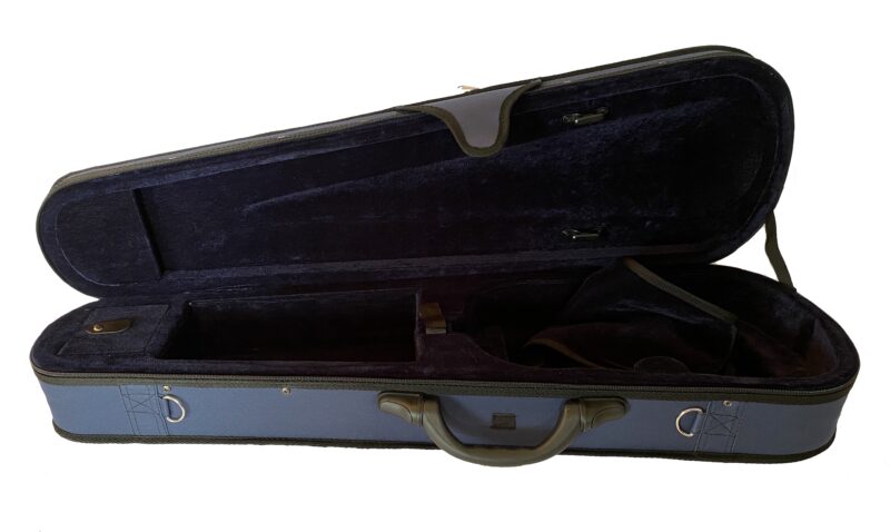 CUSTODIA FENICE SAGOMATA TRIANGOLARE BLU VIOLINO - immagine 2