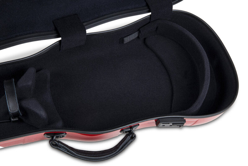 CUSTODIA GEWA AIR 2.0 SAGOMATA CON MANIGLIA LATERALE ROSSO LUCIDO VIOLA - immagine 4